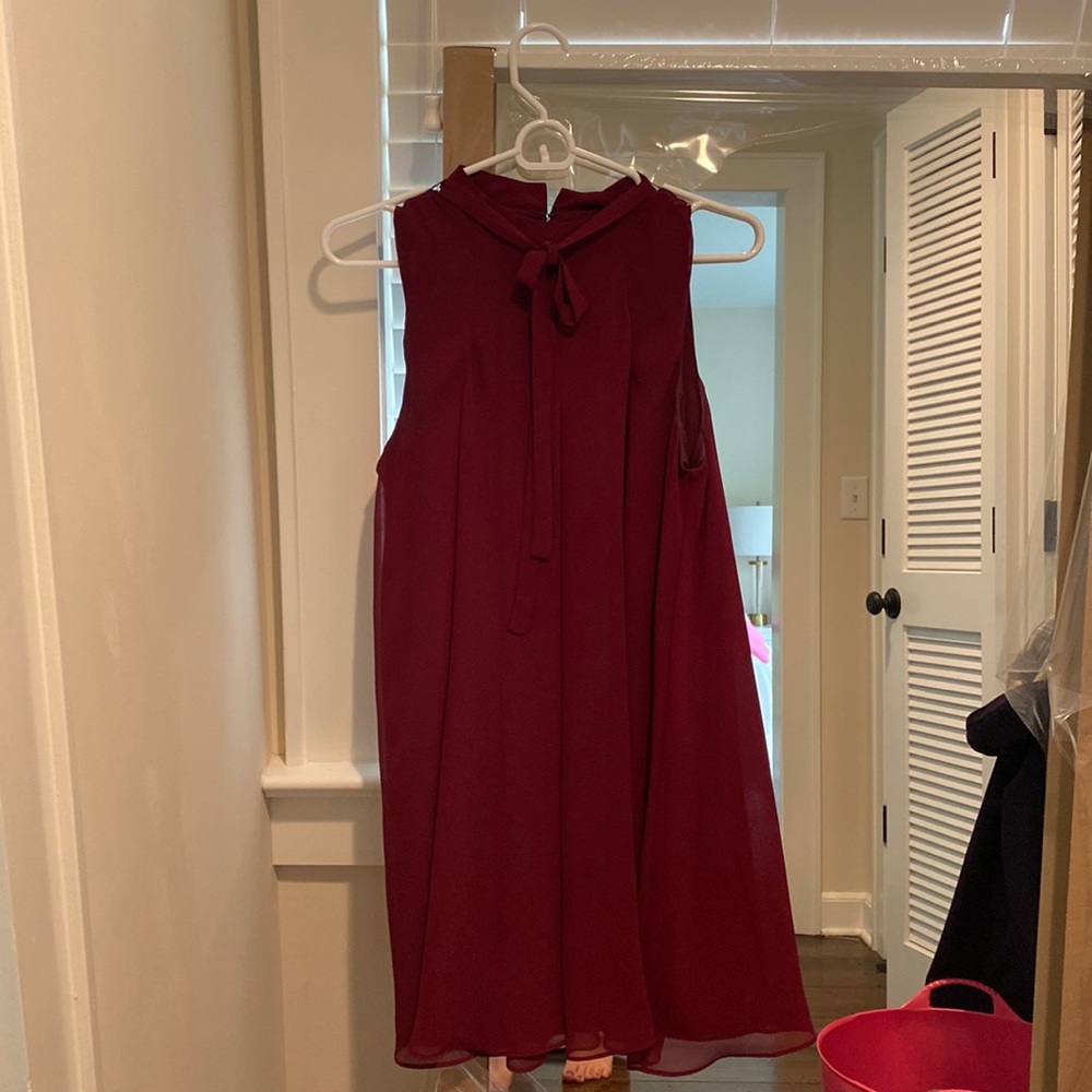 BCBG burgundy dress